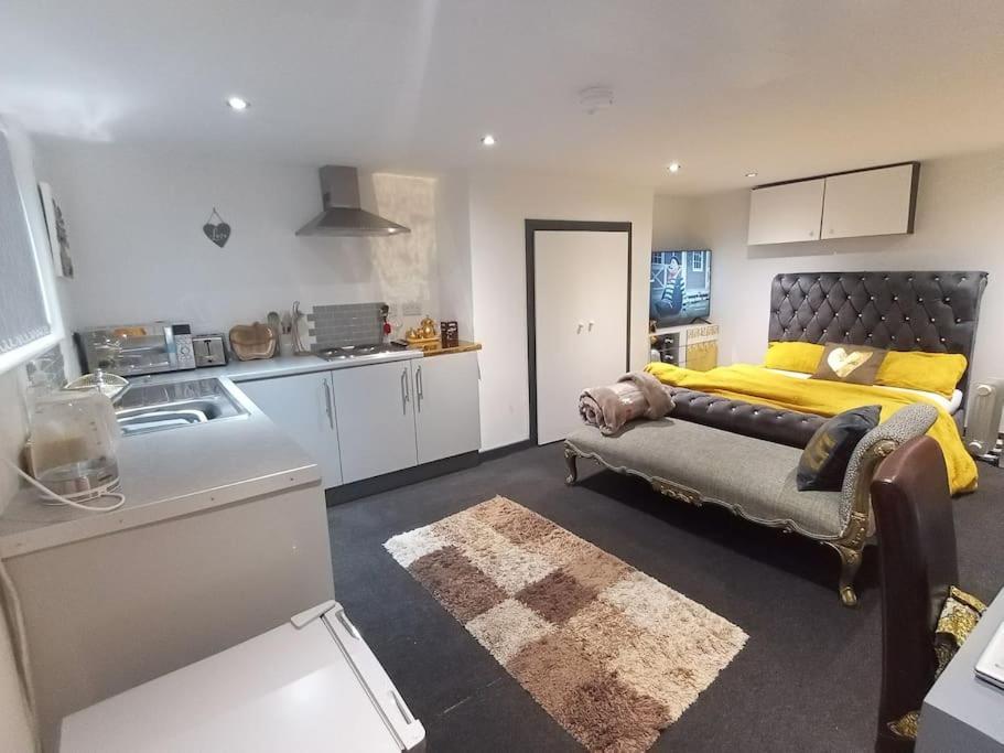 Apartmán A Cosy Deluxe Size Studio With Queen Size And Sofa Bed Leeds  Exteriér fotografie